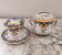 Butter pot and sugar bowl with Rouen decor