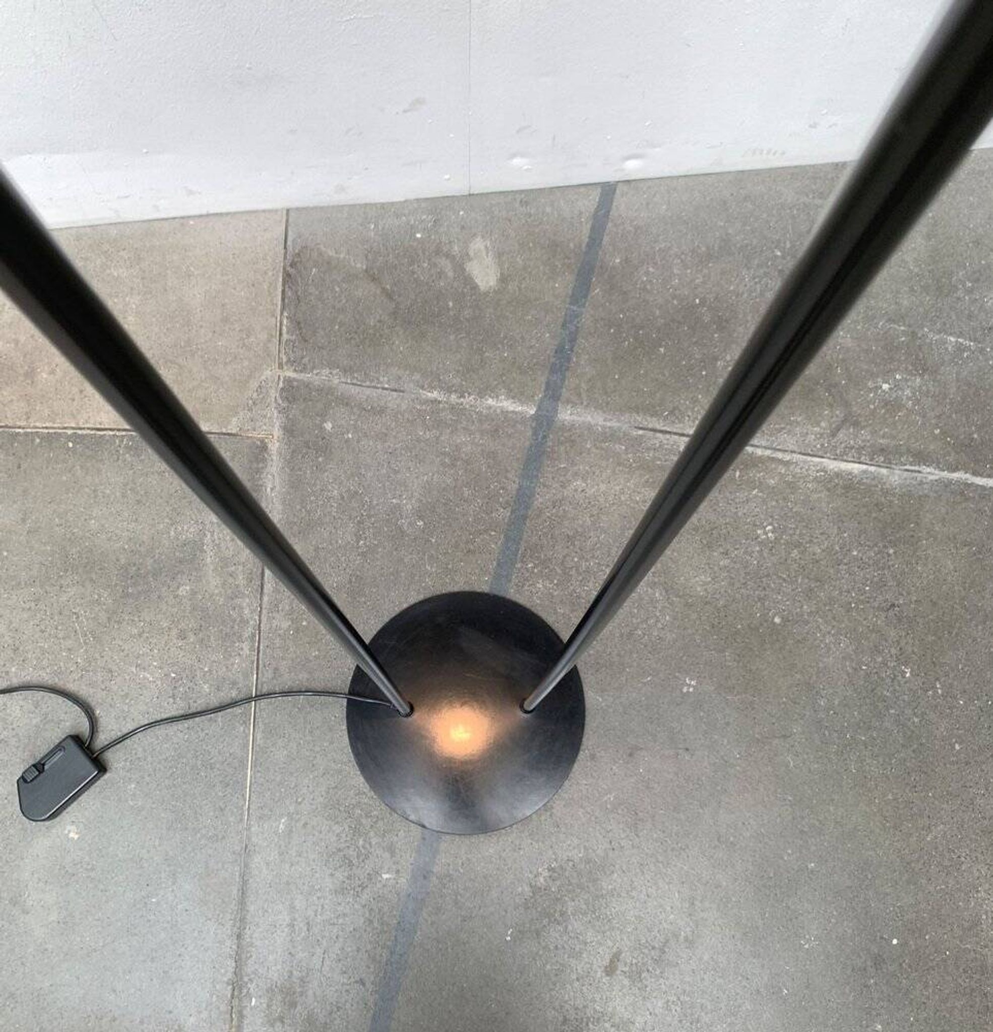 Lampe sur pied italienne vintage, années 1980