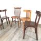 Ensemble de 8 chaises bistrot dépareillées