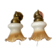 Pair of tulip sconces