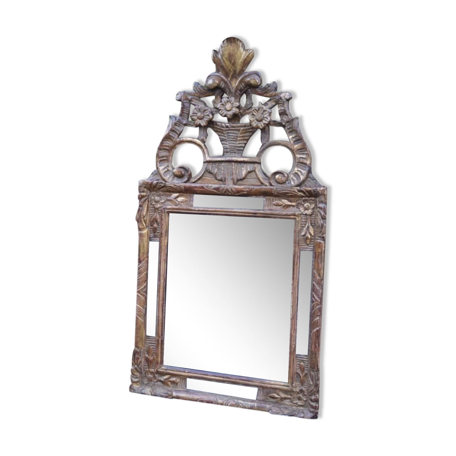 Golden wooden mirror