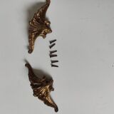 Set of two bronze handles
