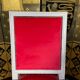 Suite de 6 chaises de style Louis XVI velours rouge