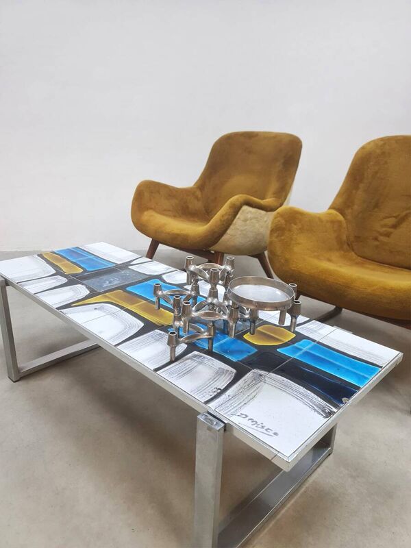 Table basse en céramique Denisco, 1960