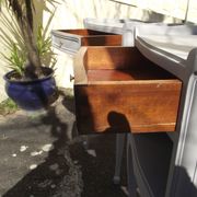 Pair of bedside tables in the style of Louis XV painted.