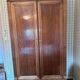 Antique wardrobe in Louis Philippe style, solid wood.
