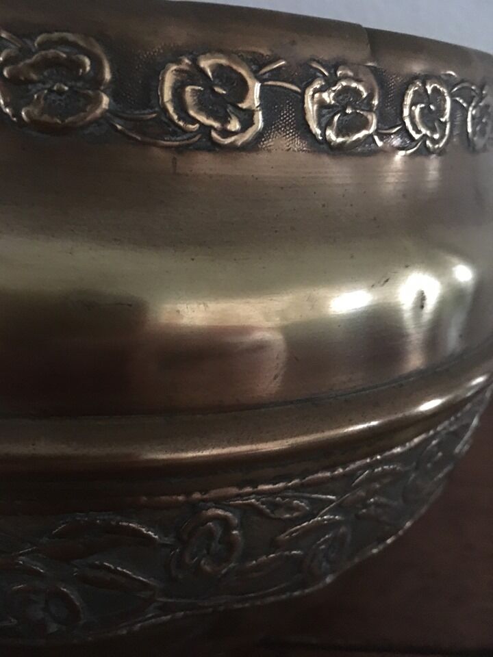 Brass pot cover art deco style