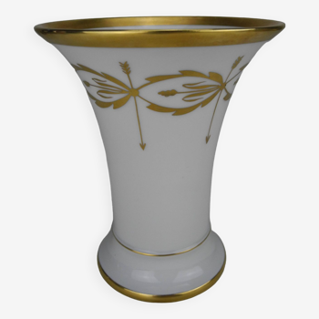 Vase doré en porcelaine de Limoges