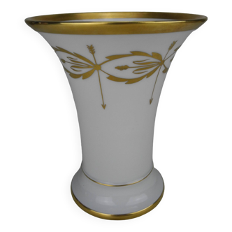 Gilded Limoges porcelain vase