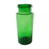 Green glass jar