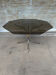 Table années 70 – chrome, laiton et verre fumé