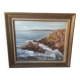 Tableau huile sur toile La pointe du raz bretagne 1974