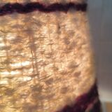 1950s burl wood table lamp