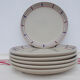 6 basque flat plates in sandstone decoration amatxi