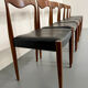 Lot of 6 chairs model 71 Scandinavian design Niels Otto Møller teak an60