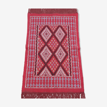Berber margoum carpet with geometric patterns