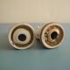 two ceramic chess pieces decorative