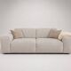 Canapé Posada Habitat – 3 seats – grey-beige mottled fabric