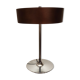 Retro lamp foot tulip and wooden lampshade