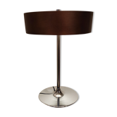 Retro lamp foot tulip and wooden lampshade