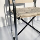 Folding Canvas Chair X75-2 Börje Lindau & Bo Lindekrantz Lammhults 1970s