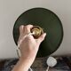 Enamelled sheet metal pendant light