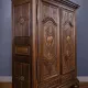 Antique carved solid walnut wardrobe – Louis XIII period