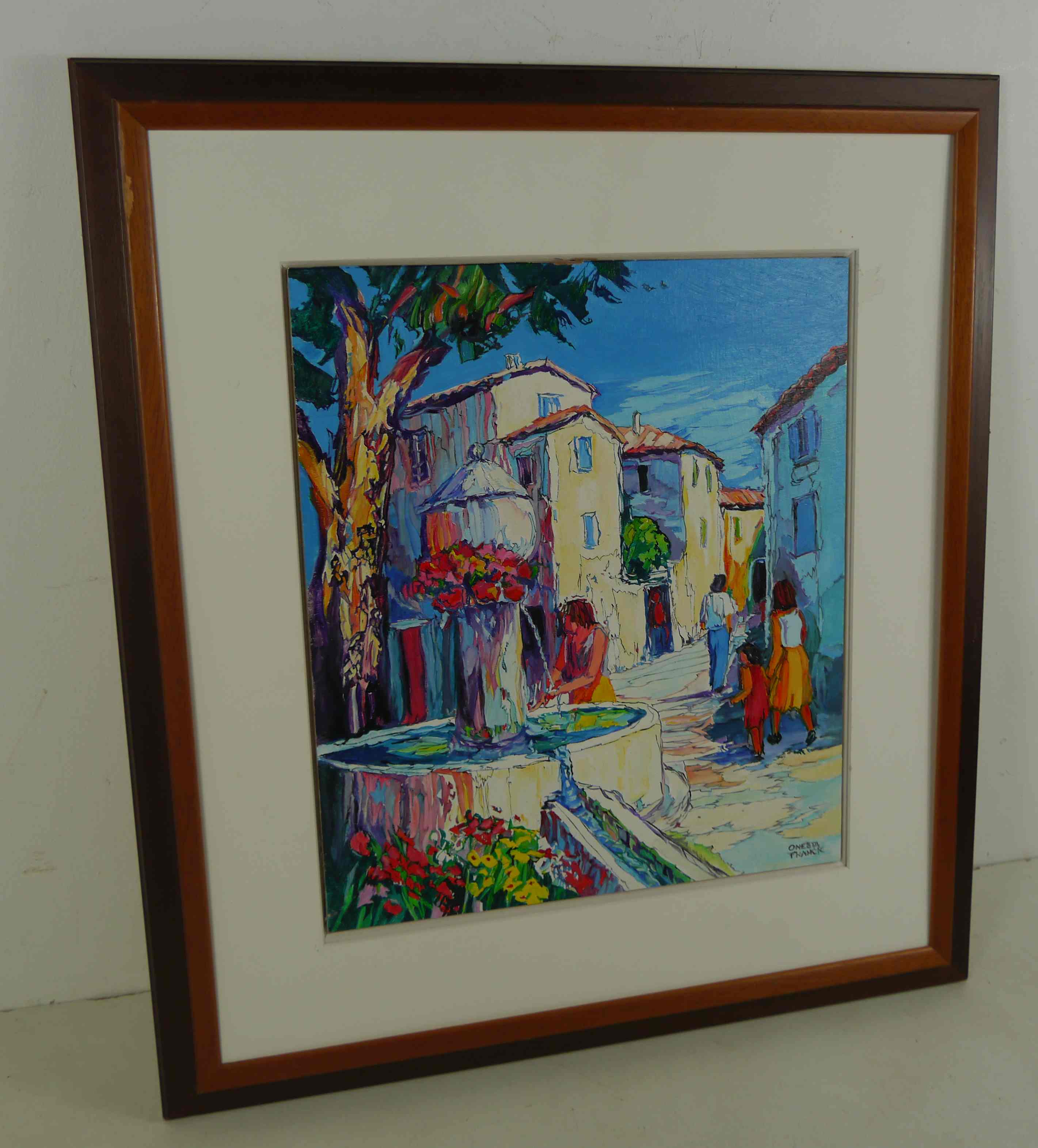 Oil painting by Onesta Franck
