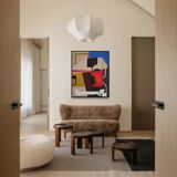 Original abstract art on stretched canvas 100X80cm by Bodasca