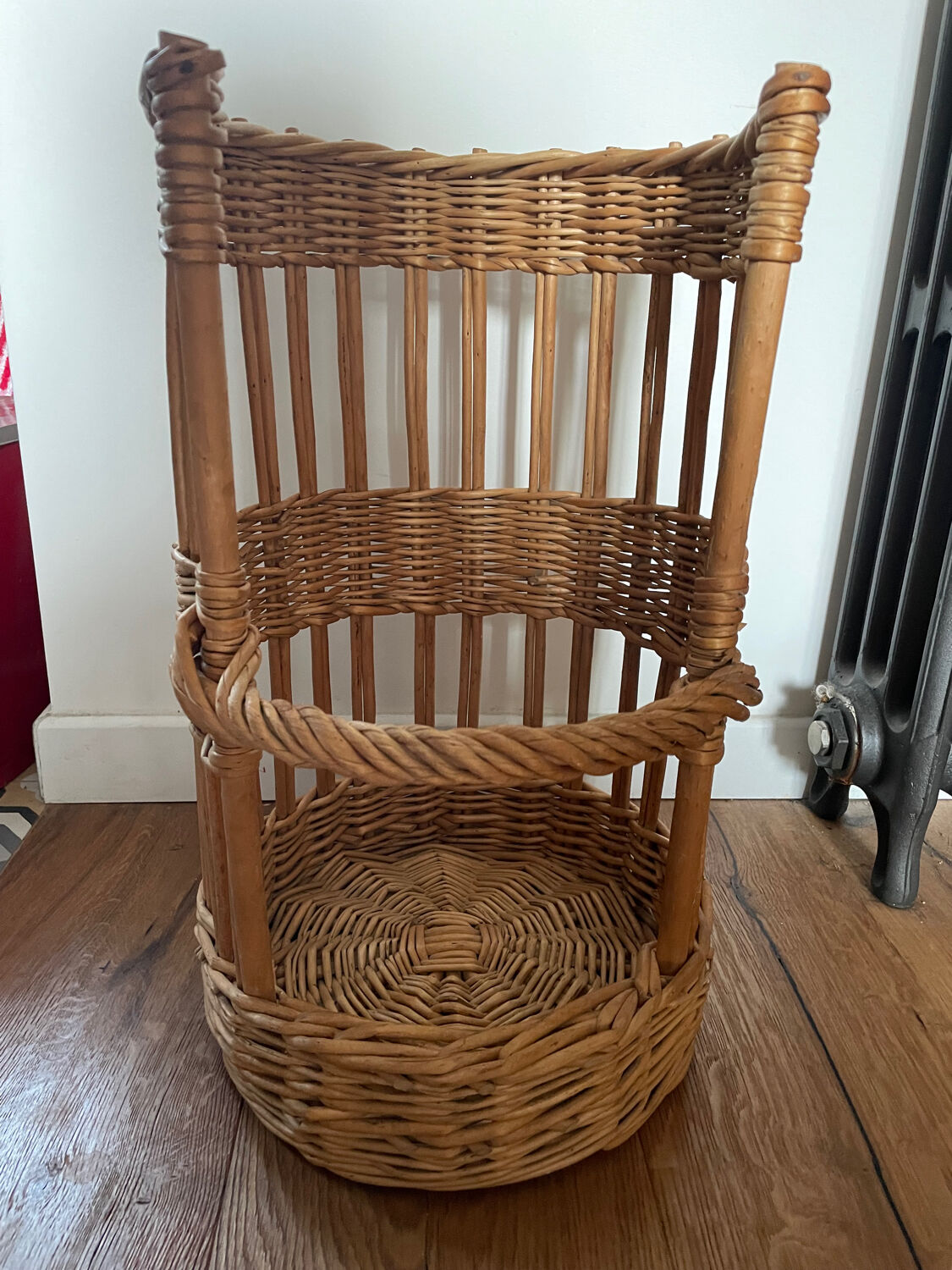 Vintage wicker bread basket
