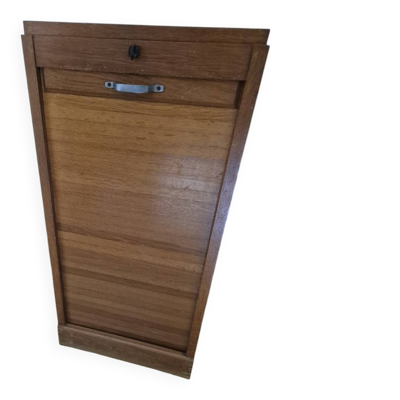 Meuble Classeur à rideau avec serrure et clé