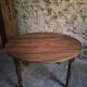 Antique drop-leaf dining table in walnut, France, circa 1900.