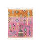 Boho chic tapis marocain rose en laine