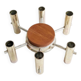 Mid Century Teak Candlestick