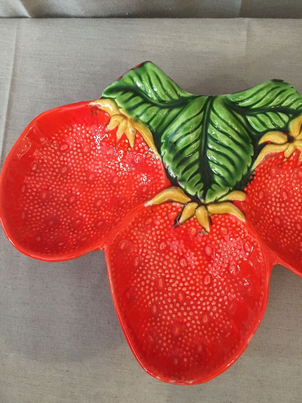 Vintage strawberry-shaped beggar or servant