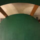 Set of 3 chairs in black mottled green leatherette