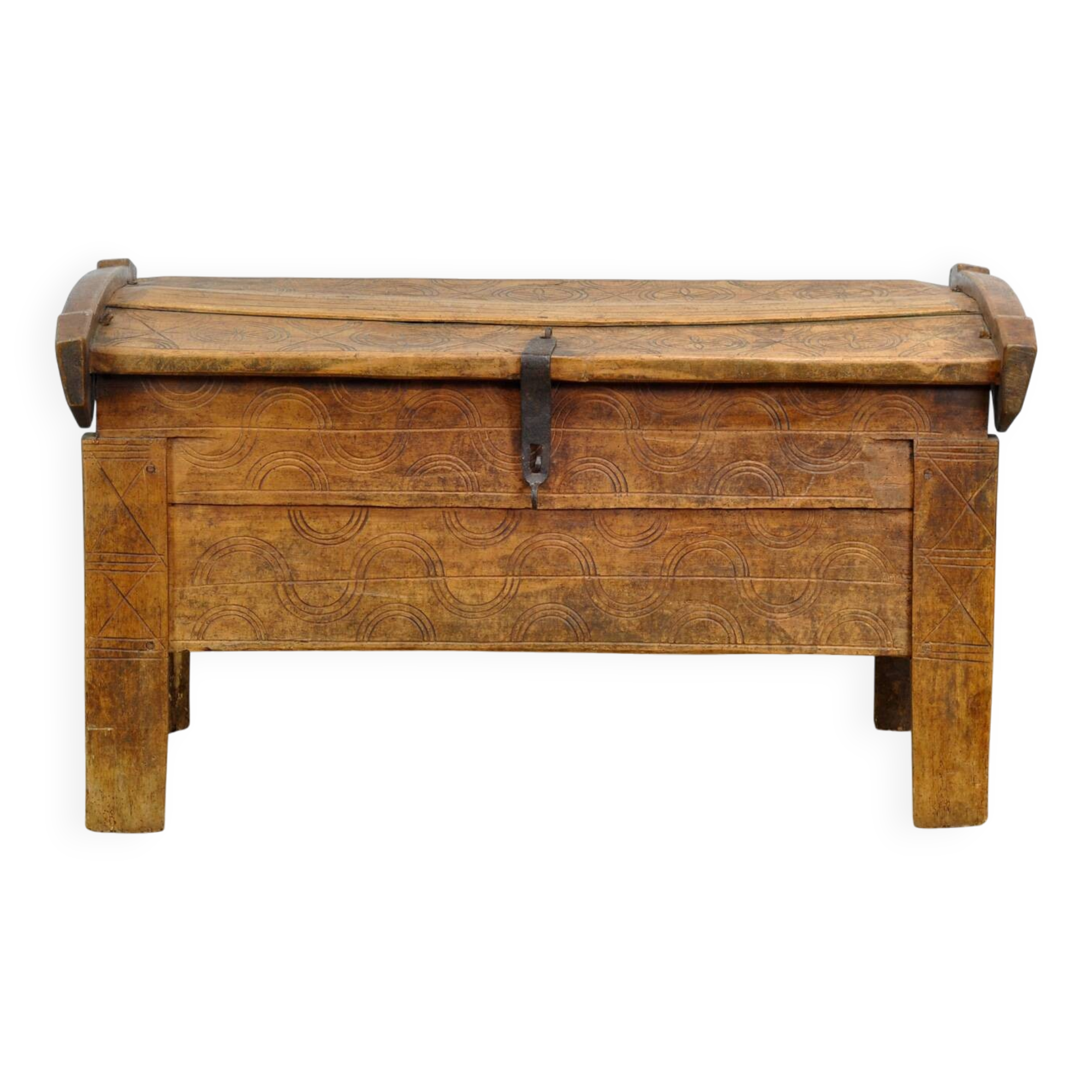 antique shepherd's chest, 1850s