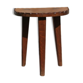 Tabouret tripode bois