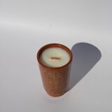 Speckled Stoneware Goblet Candle