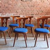 Set of 6 bistro chairs 1970