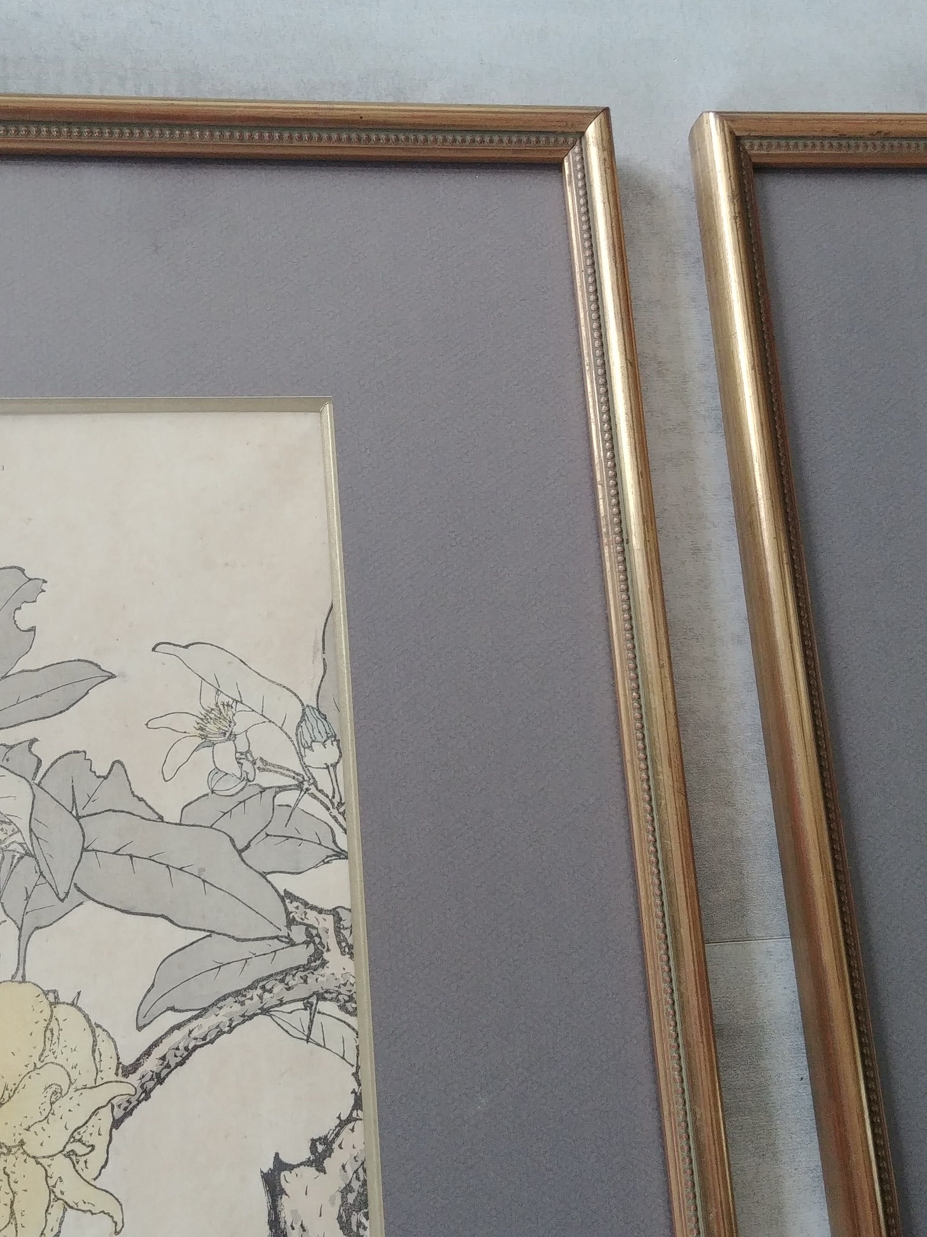 Paire d'estampes japonaises