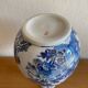 Japanese cobalt blue and gold porcelain vase