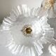 Antique pleated pendant light