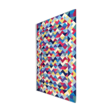 1980s Gorgeous Woolen Rug by Ottavio Missoni called "Pyramid. Limited edition