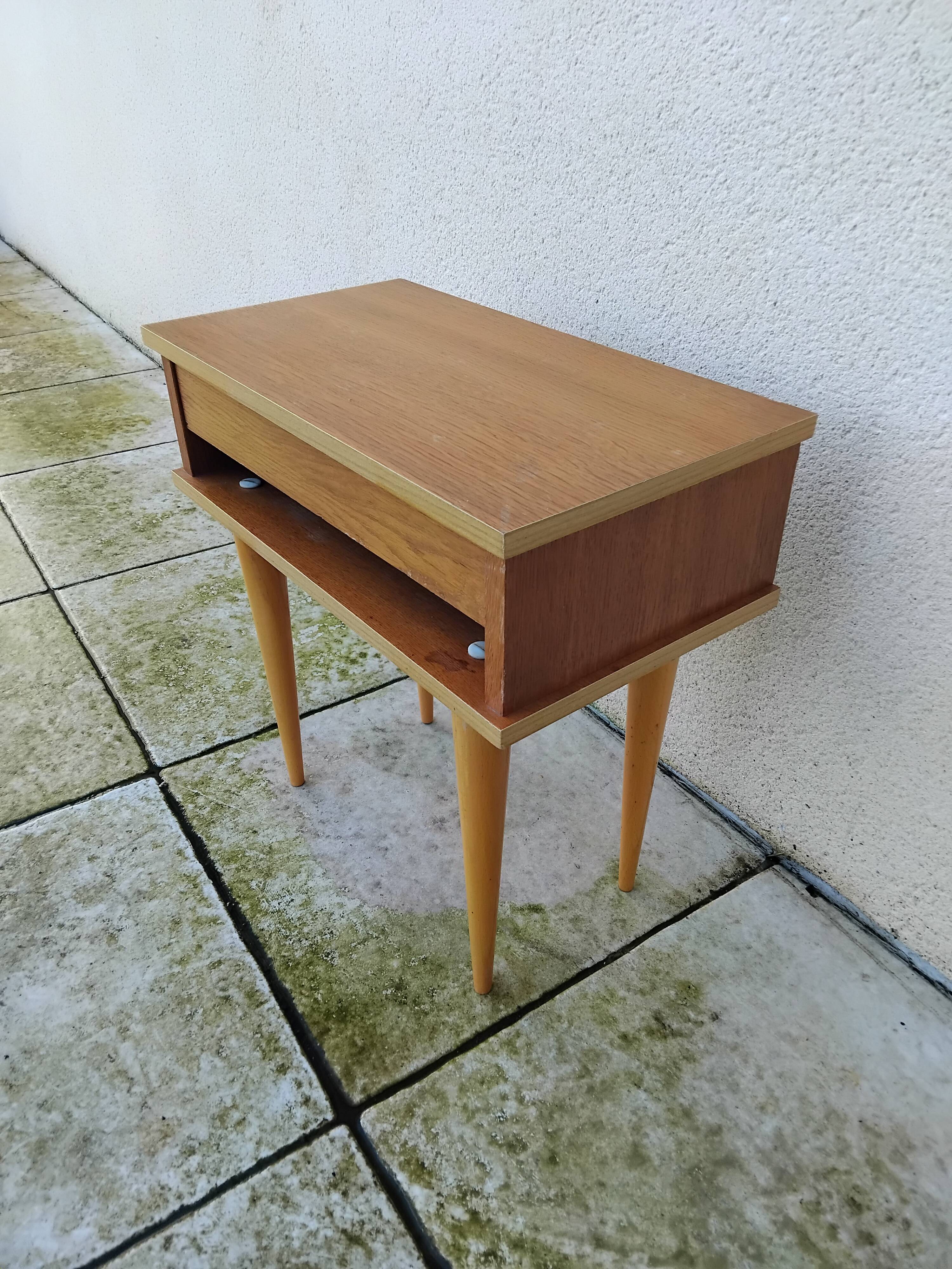 Table de chevet vintage scandinave
