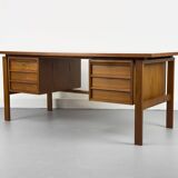 Mid-Century Teak Desk by Svend Åge Madsen for Sigurd Hansen, 1960s