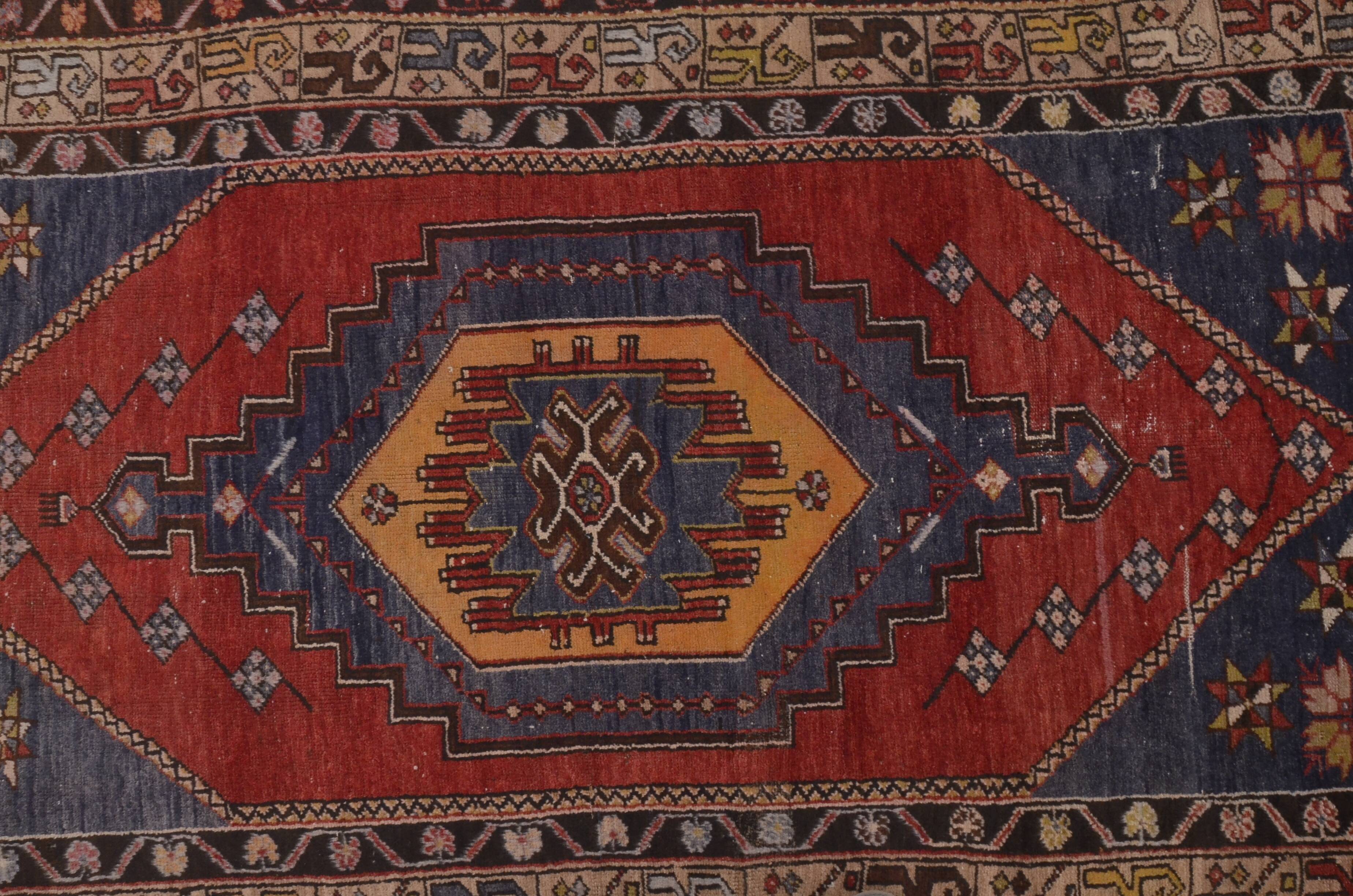 Tapis floral rouge et marron sku A32