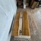 Vintage brutalist bench pair