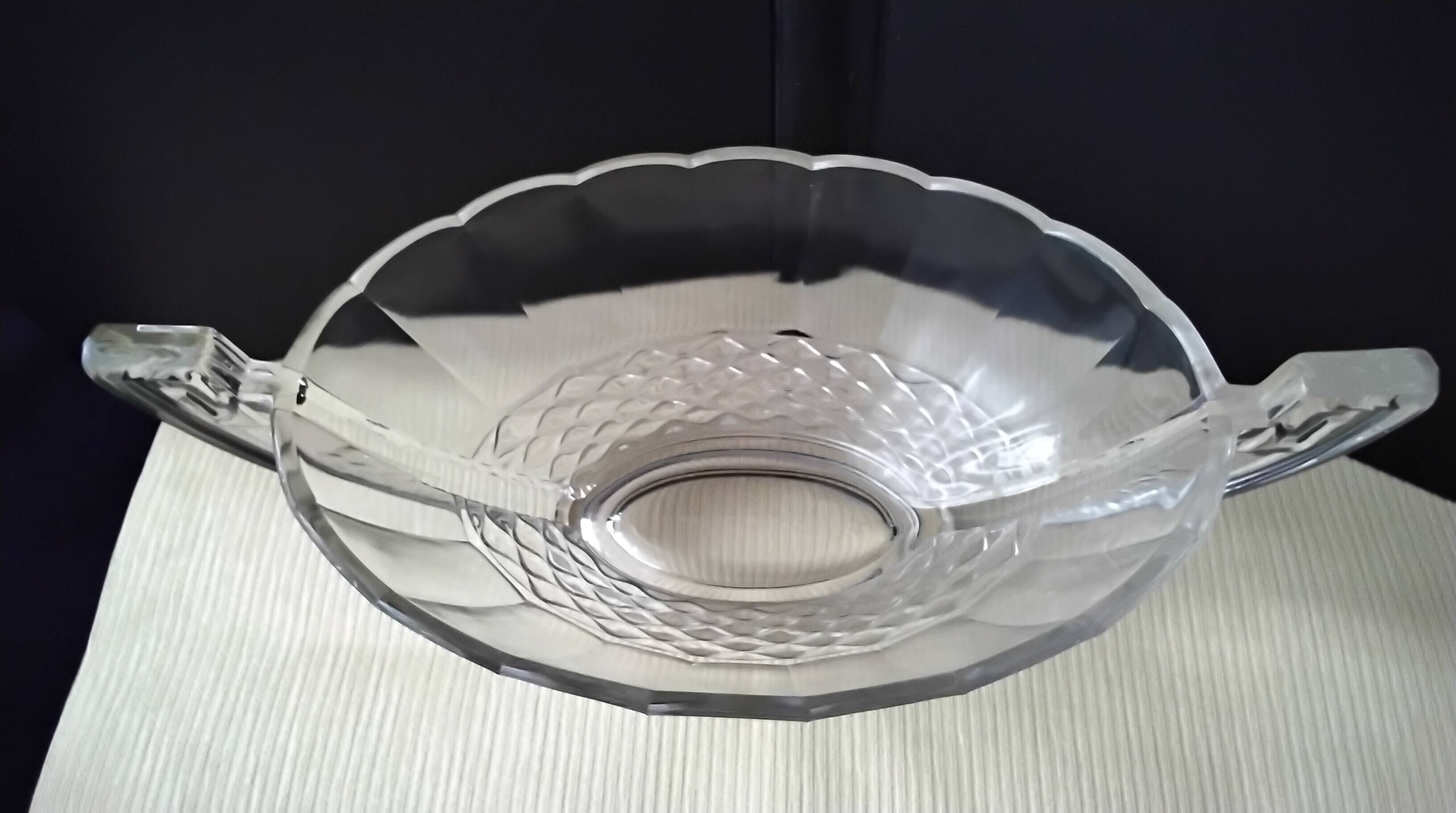 Coupe Art Déco attribué à Val Saint Lambert  modèle Roméo