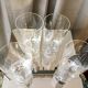 4 juice glasses suite long drink crystal size